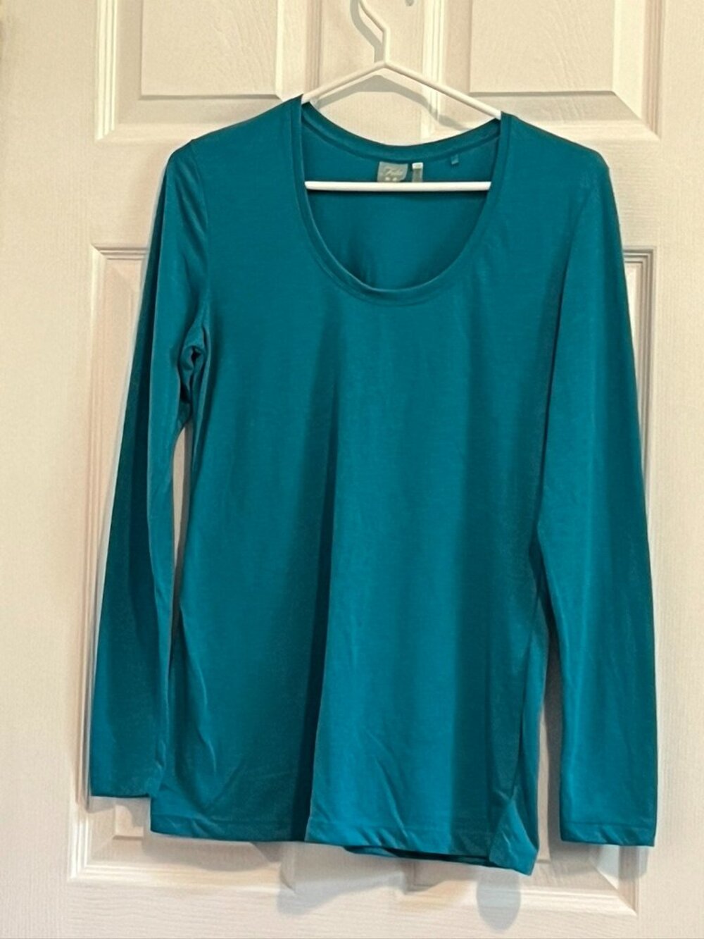 Fila teal scoop neck long sleeve t-shirt